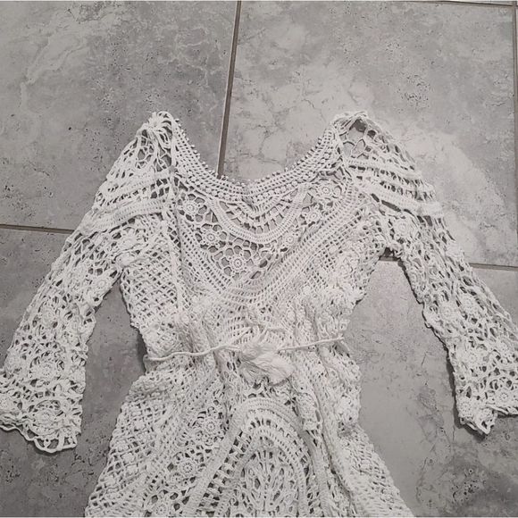 Beach bikinis cover openwork lace Dress Sexy Hollo swim - Picture 5 of 6